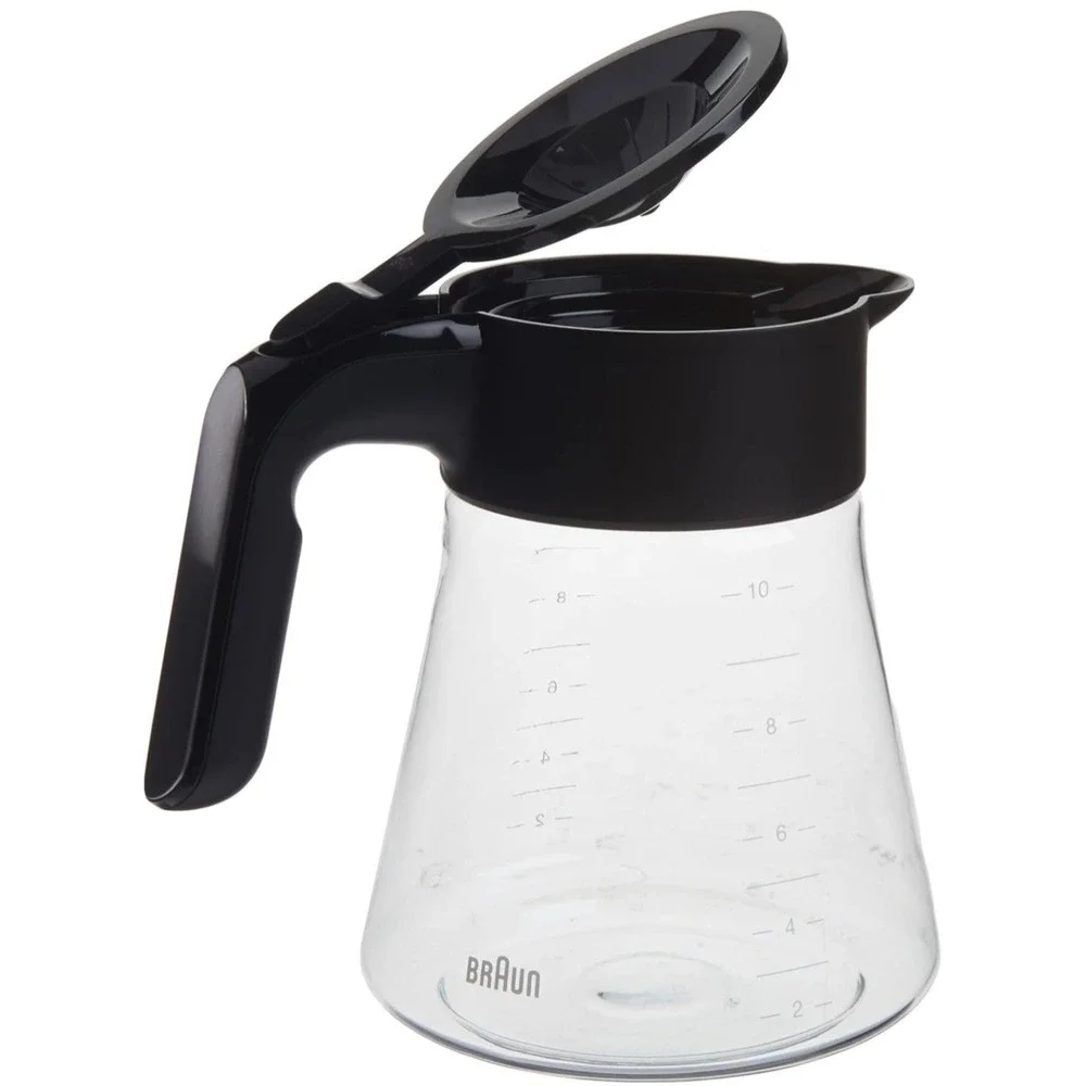Braun 10 Cup Glass Carafe for Filter Coffee Machine Brewer with Black Handle‎
